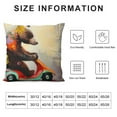 thumbnail image 5 of Orinice Bear Toy Car Child Graphic Decorative Cushion Throw Pillow Cover for Home Couch Living Room Bed Sofa - High-Quality Short Plush Material with Zipper Closure 1PC 12x12in, 5 of 5