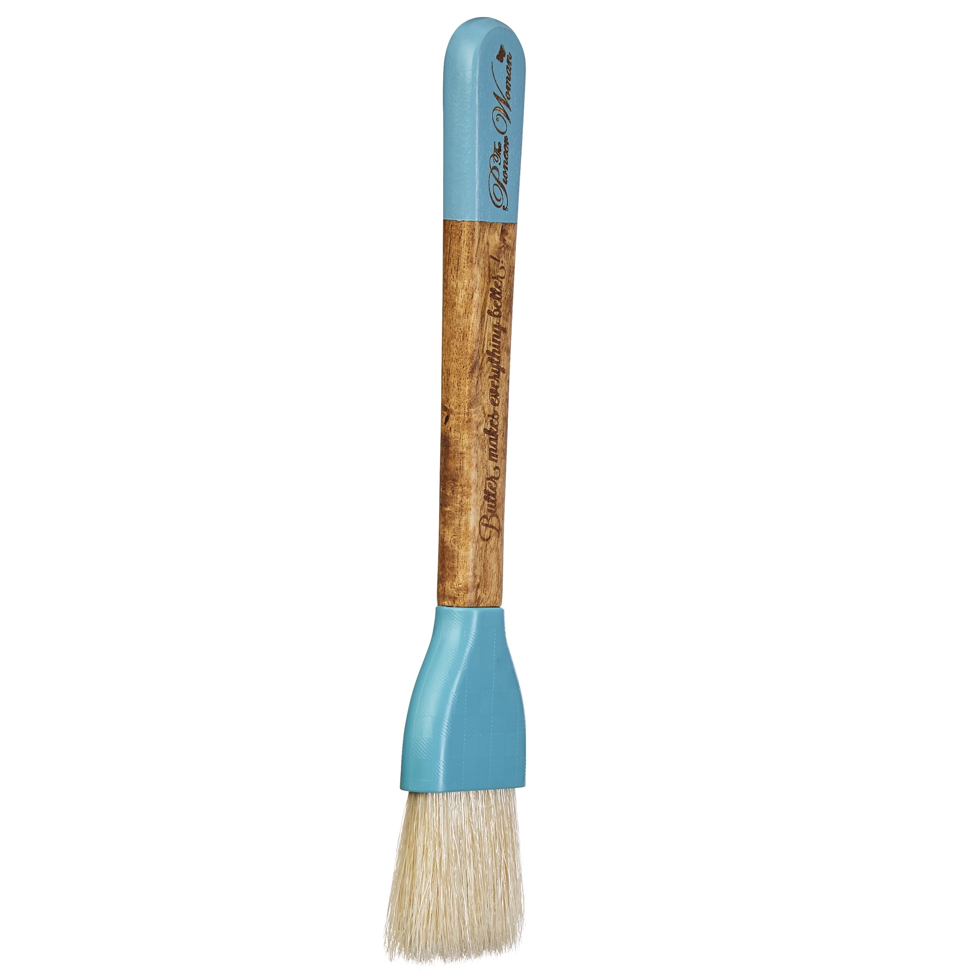 The Pioneer Woman Cowboy Rustic Natural Boar's Hair Basting Brush with Acacia Wood Handle