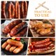 thumbnail image 4 of 2 rollos de tripa de salchicha de secado comestible para sabrosas salchichas caseras y jamón, 4 of 8