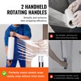 thumbnail image 6 of KFFKFF Shrink Wrap, 15-inch x 1200-foot, Twin Pack, 80 Gauge Robust Clear Long-lasting Stretch Film Roll, High Capacity Shrink Film Stretch Wrap with Grips for Transporting and Relocating Pallets, 6 of 9