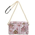 thumbnail image 2 of FORMRS Women Crossbody Purse with Chain Strap Vegan Leather Shoulder Handbag, Pink Gingerbread Houses, 2 of 7