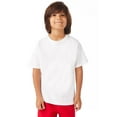 thumbnail image 1 of Hanes T-Shirt à Manches Courtes Col Ras du Cou ComfortWash pour Garçons, TG, Blanc, 1 of 1
