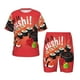 thumbnail image 1 of Balery Sushi Conjunto de Pijama Infantil de Manga Corta con Estampado – Ropa de Dormir de Algodón Suave-Large, 1 of 6