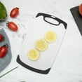 thumbnail image 5 of Large Cutting Board with Handles and Juice Groove, Plastic Cutting Board Set (Set of 3), Cutting Boards for Kitchen, White, 5 of 7