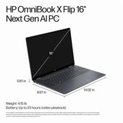 HP OmniBook X Flip (Next Gen Envy x360) 2-in-1 Touchscreen AI Copilot+ PC Laptop, 16 2K, Intel Ultra 7 256V, 16GB RAM, 1TB SSD, Arc 140v GPU, Backlit KB, for Creator Designer, Windows 11 Pro