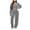 1-gray lounge sets for women, variant on UPPADA Fall Outfit Sets for Women 2 Piece Outfits Velvet Sweatsuit Set Casual Long Sleeve Pullover Tops and Wide Leg Sweatpant Tracksuit Sets Lounge Matching Set Black,L