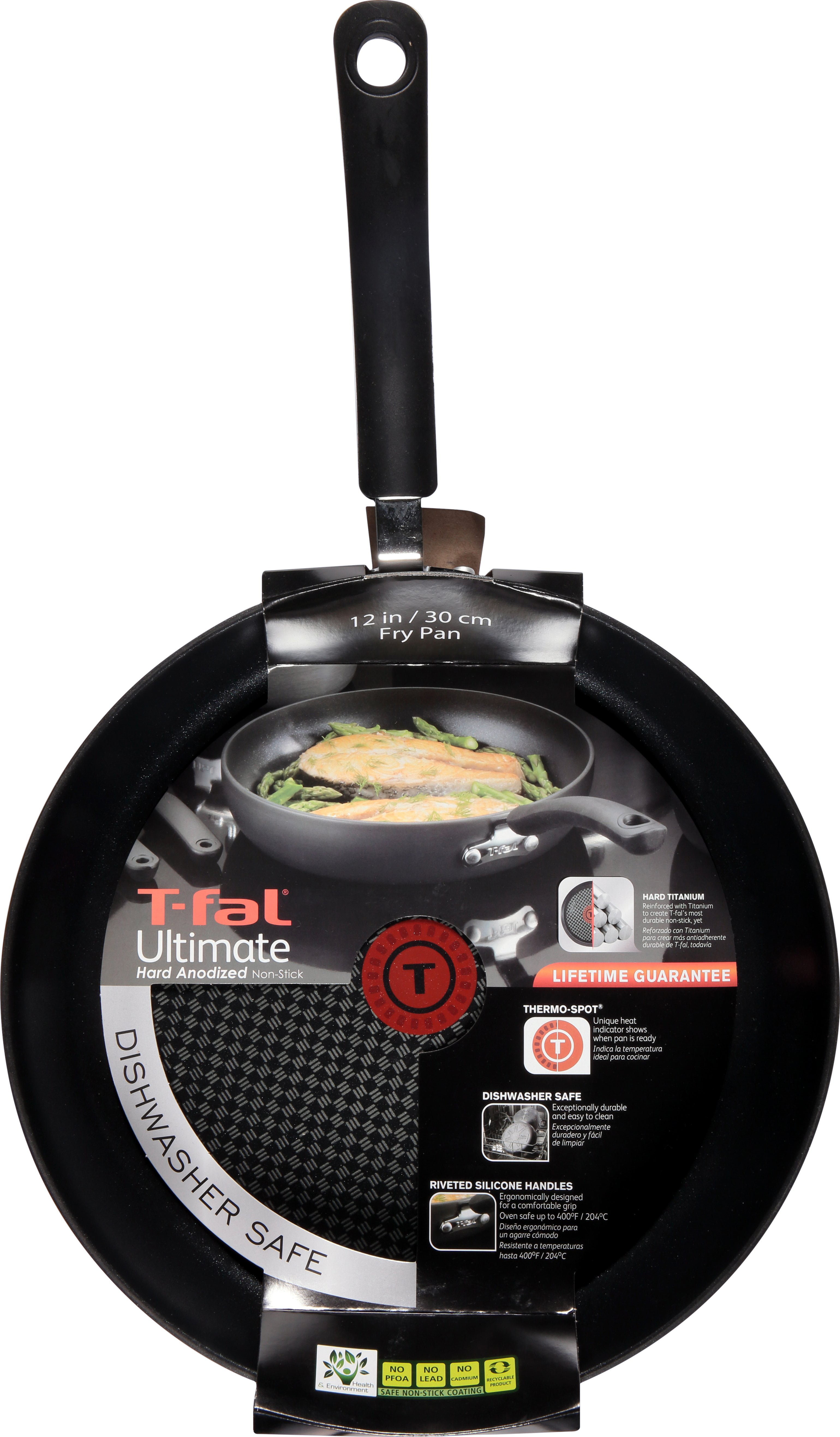 T-fal Ultimate Hard Anodized Nonstick Fry Pan 12 Inch Scratch Resistent  Pots