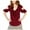 Maroon, variant on TRINA TURK $228 Womens New Maroon Serenidad Cold Shoulder Flutter Top S B+B