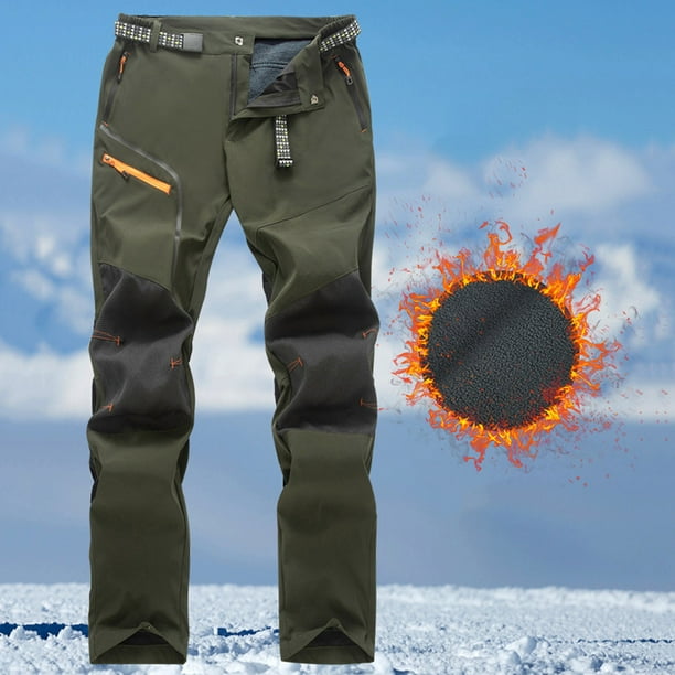 Ceisia Gift Men's Winter Casual Pants - Faddish Solid Patchwork Sports Zipper Pockets Trousers