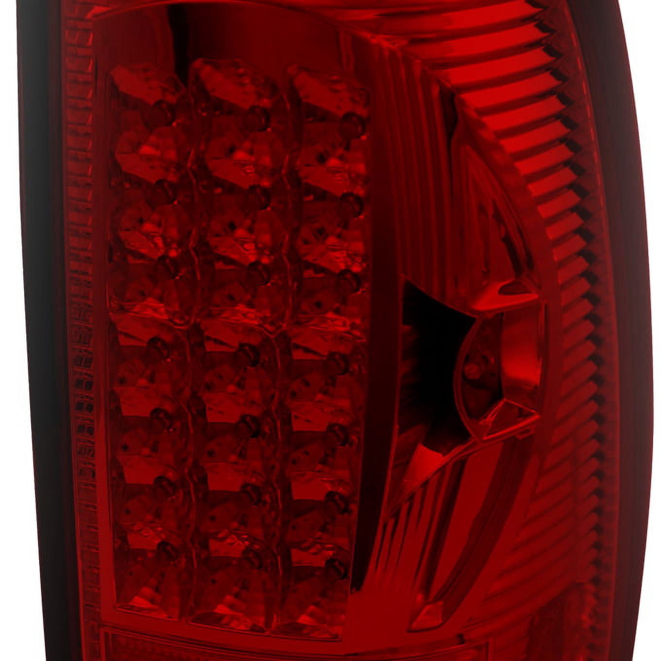 AKKON - For 97-03 Ford F150 F-150 Pickup Truck Styleside Model Red Clear LED Tail Lights Brake Lamps Pair Pair