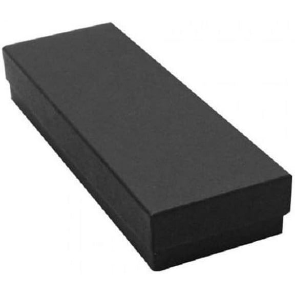 10 Matte Black Color Cotton Boxes Jewelry Bracelet, Watches, Necklace and Anklet Gift Packaging and Retail Display Box. Size- 8" x 2" By RJ Displays
