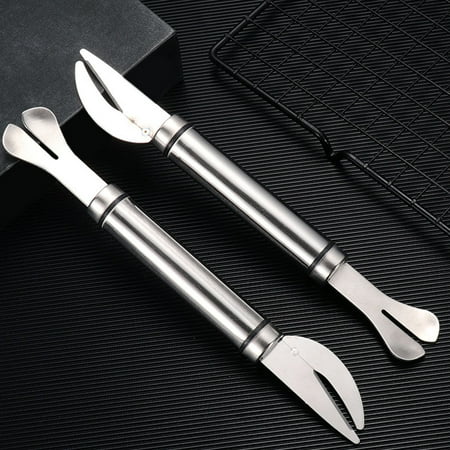 

Danieerclosy Double-head Stainless Steel Shrimp Line Knife Multi-purpose Shrimp Peeler Fish Belly Cutter Kitchen Intestine Tool
