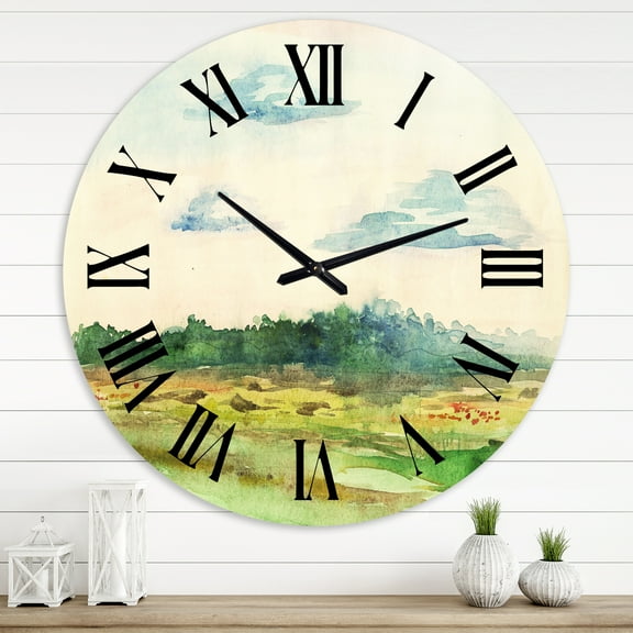 Designart 1 in Quartz Traditional Wall Clock