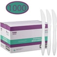 thumbnail image 4 of 500 Count Diplastible Heavyweight Disposable White Plastic Knives Cutlery, 4 of 5