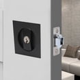 thumbnail image 2 of Langgg Square Thickened Lock Pocket Doors Latch Pockets Doorlock Large Knob Design Aluminum Alloy Multiple and Guest Bi - silver, 2 of 4