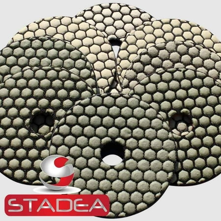 

Stadea 4 Inch Marble Polishing Pads - Grit 1500 For Granite Concrete Stone