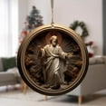 thumbnail image 5 of Moocorvic Nativity Scene Christmas Ornament Nativity Ornament Christian Religious Christmas Decorations for Xmas Tree Party Decoration 3.2'', 5 of 8
