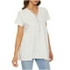 thumbnail image 1 of Blusa de encaje con cuello en V informal para mujer a la moda, camiseta de manga corta, Tops ajustados de verano Fridja  gope4901, 1 of 6