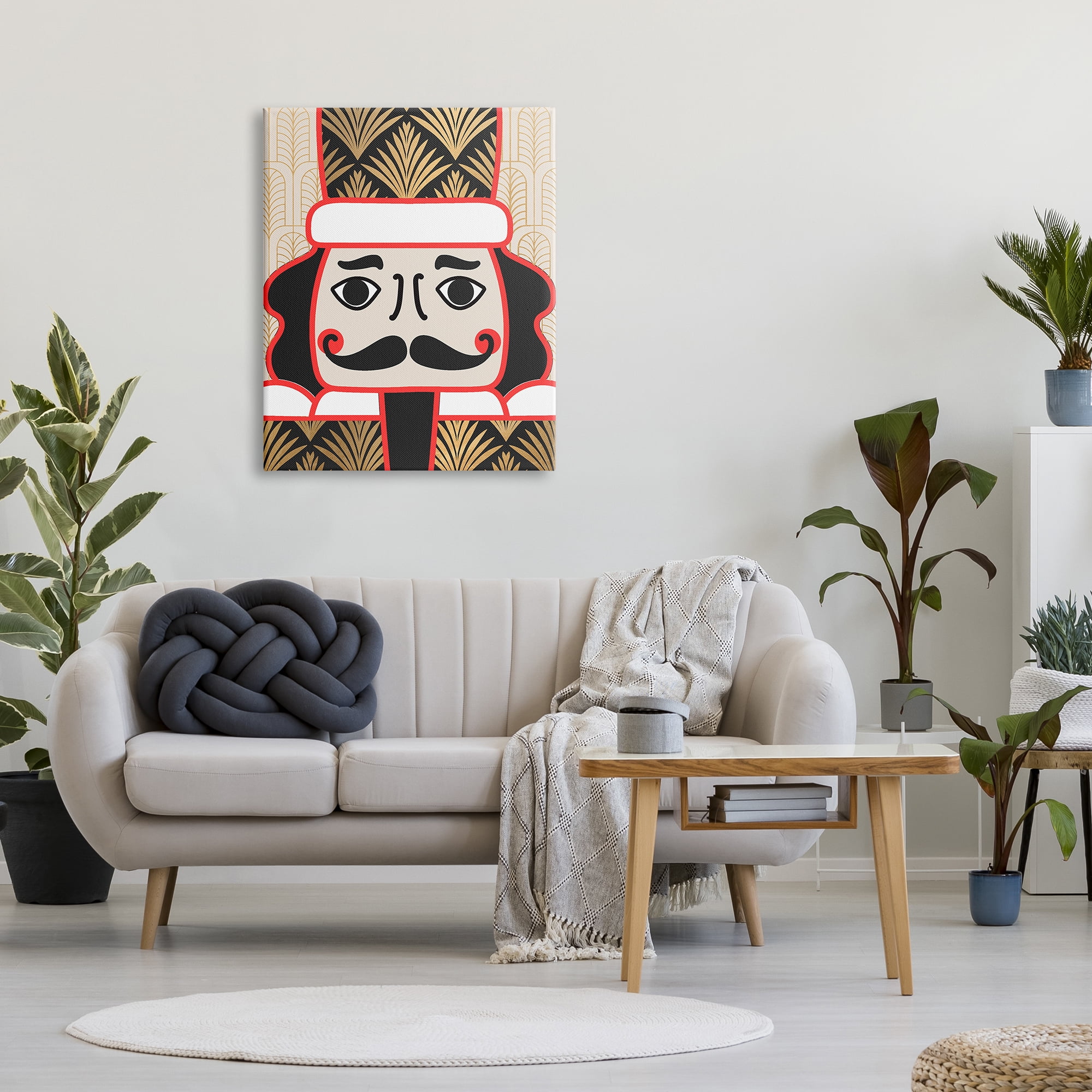Daphne Polselli Holiday Nutcracker Figurine 30 in x 40 in Painting Canvas Art Print, by Stupell Home Décor