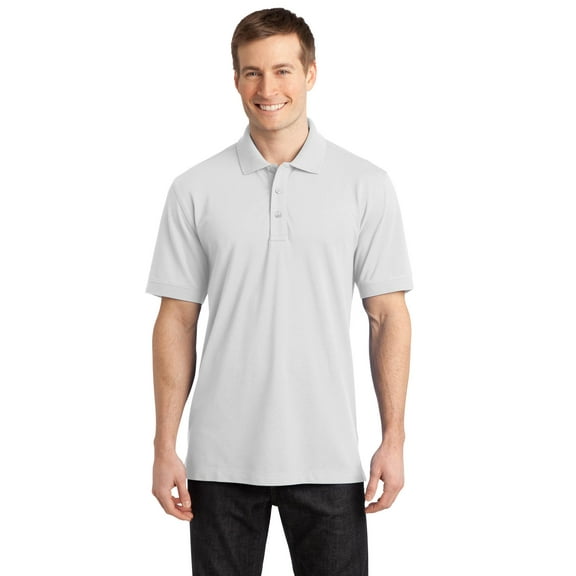 Port Authority Men's Stretch Flat Knit Collar Polo Shirt