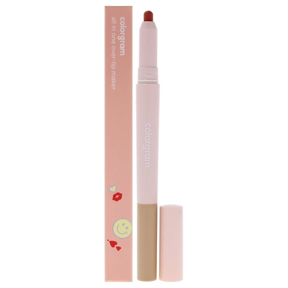 All In One Over-lip Maker - 01 Warm Peach by Colorgram for Women - 0.024 oz Lip Pencil