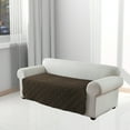 thumbnail image 5 of UPONRAY Double Protection 100% Waterproof Sofa Covers for Living Room, Couch Covers for 3 Cushion Couch Sofa, Reversible Furniture Protector Sofa Cover for Dogs, Pets, Kids (Sofa, Deep Coffee), 5 of 6