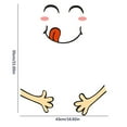thumbnail image 3 of QTOCIO Fridge Sticker Home Decoration Fridge Sticker Sunglasses Fridge Sticker Happy Delicious Face Kitchen Fridge Wall Stickers Art, 3 of 5