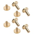 thumbnail image 1 of Binding Rivet , 50 Set Brass Rivets Kit 8mm Slot Screw, Leather Rivets Double Cap Rivet Tubular Decorative Curved Rivet for for Belts Bags Wallets Shoes Jackets Leather Fabric, 1 of 7