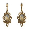 thumbnail image 4 of Pendientes colgantes de de imitación de declaración Behomian Joyería de Amarillo Yinane Pendientes colgantes de diamantes de imitación, 4 of 7
