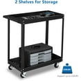 thumbnail image 5 of Ktaxon 2 Tier Rolling Tool Cart, Heavy Duty Steel Utility Cart Tool Organizer, Industrial Service Cart on Wheels, 220 LBS Capacity, 5 of 6