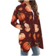 thumbnail image 6 of Look！Idoravan Lightweight Cardigans for Women Women's Fashion Printed Long Sleeved Cardigan Jacket Wine M, 6 of 6