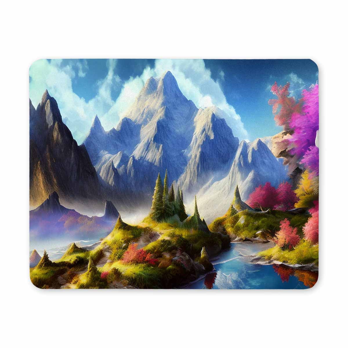 Mouse Pad, Mountains Mouse Pad, Cute Small Mousepad for Laptop Office