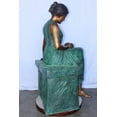 thumbnail image 4 of Nifao Mother and her sweet sleeping baby bronze statue – Outdoor Garden Decor Sculpture, 30"L x 28"W x 49"H, 4 of 11