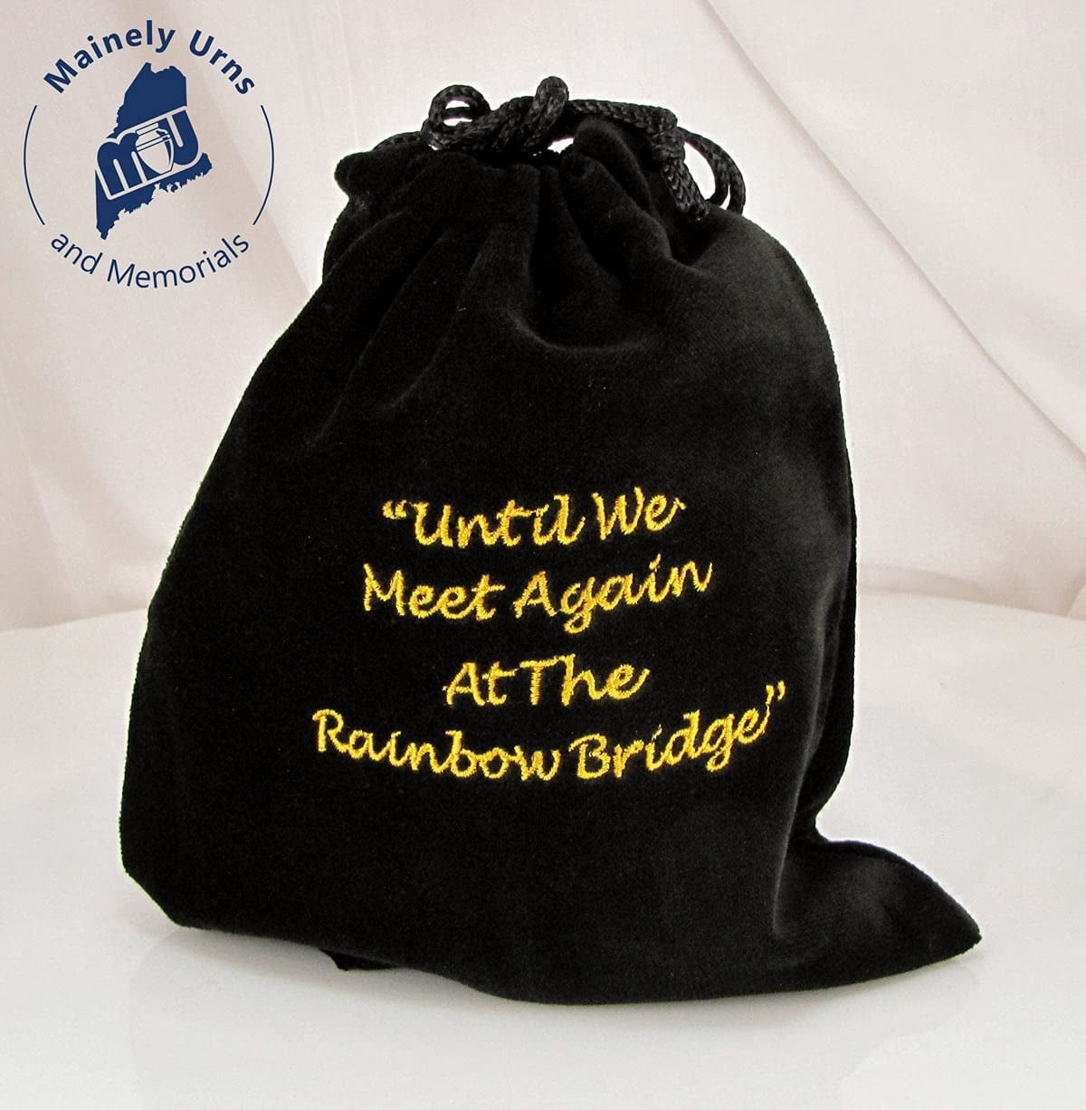 Dog Paw Prints Slate Pet Urn with Rainbow Bridge Presentation Bag with Optional Engraving - Cremation Urn for a Dog - Medium Size Urn for a Pet up to 60 Pounds
