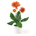 thumbnail image 2 of Nearly Natural Gerber Daisy w/White Vase (Set of 6), 2 of 5