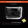 thumbnail image 3 of AKKON - LED - For 14-18 GMC Sierra Full LED High/Low Beam With Sequential Turn Signal Chrome Projector Headlight, 3 of 7
