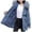 Blue, variant on Lisingtool Winter Coats for Womens Fleece Padded Jacket Winter Loose Fashion Thickened Padded Jacket Womens Coats Black