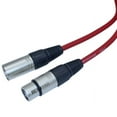 thumbnail image 2 of MCSPROAUDIO 10 FOOT MALE TO FEMALE XLR CABLE - Red, 2 of 2
