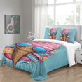 thumbnail image 4 of 3D Ice Cream Printed Comforter Cover Set Children Adult Unique Design Bedding Set Bedroom Decor,Queen (90"x90"), 4 of 5