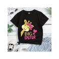thumbnail image 1 of [Cotton BiG SiSTeR] Comfy Cotton BiG SiSTeR Print Short Sleeve T-shirt | 100% Cotton Casual Tees For Girls Summer, 1 of 6