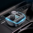 thumbnail image 1 of Binmer Car MP3 Bluetooth 5.0, One Click, Heavy, Lossless Sound Quality, Blue Ambient Light, Car Bluetooth Hands-, Multifunctional Bluetooth Reception, 1 of 7