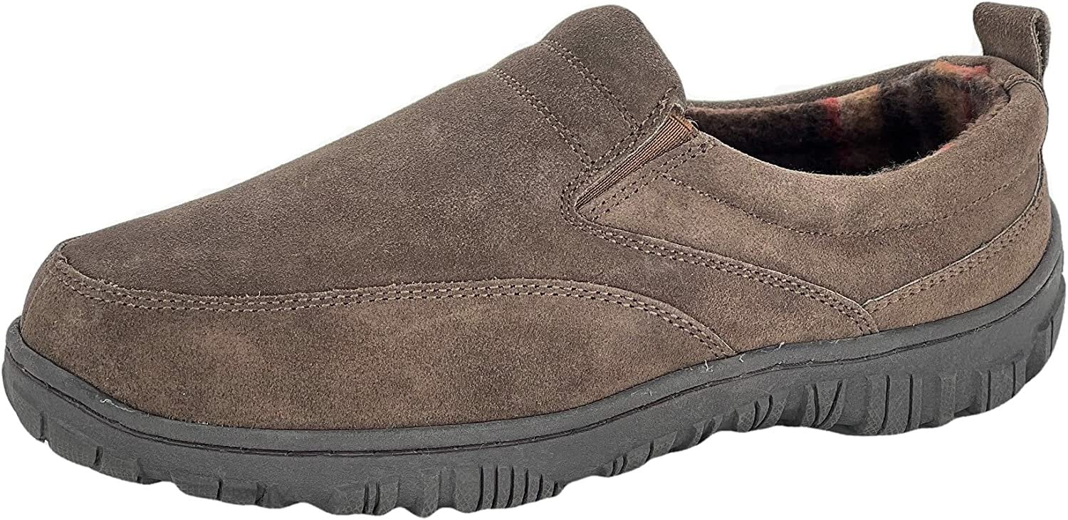 Clarks Mens Slipper with Suede Leather Upper SAB30194A Closed Back