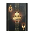 thumbnail image 3 of Black And Golden Ace Of Clubs Poker Playing Card Canvas Wall Art for Home Decor Ready-to-Hang, 3 of 18