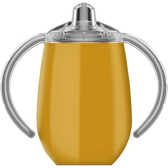 True North Stainless Steel Insulated Sippy Cup, 8 oz (Sport Yellow)