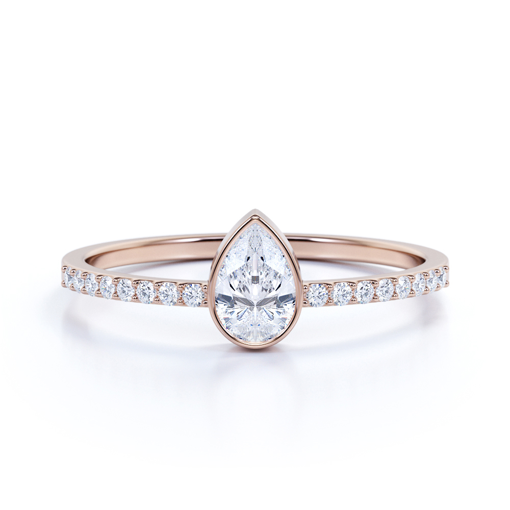 Minimalist Unique Promise Gold Ring