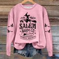 thumbnail image 2 of Fgnfyis Chandail en Molleton Graphique Humour Halloween pour Femmes Col Rond Chandail Doux Manches Longues Rose m, 2 of 4