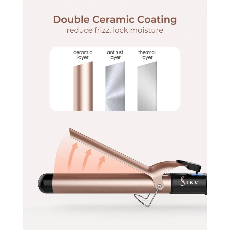 IKV 1.25" Professional Curling Iron, Ceramic Tourmaline photo 6
