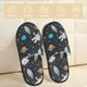 thumbnail image 2 of Fotbe Space Pantuflas Peludas para Mujer con Estampado, Zapatillas de Peluche, Zapatos de Invierno para Casa, Uso Interior y Exterior-Medium, 2 of 8