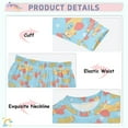 thumbnail image 4 of joogoo Cute Aircraft Blue 2 Piece Long Sleeve Tee and Pants Cotton Pajama Set 8Y, 4 of 7