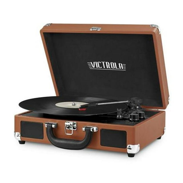 Innovative Technology INN-VSC-550BT-COG Bluetooth Suitcase Turntable in Cognac